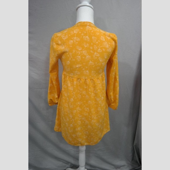 Old Navy Small Sunflower Yellow Long Sleeve Printed Mini Dress - Picture 5 of 6